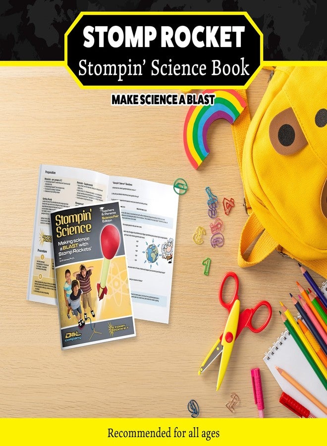 Stomp Rocket Stompin' Science Book - Use with Toys Rocket Launcher Kits for Kids - Introduction to STEM Educational Book for Boys & Girls, Fun, Interactive Outdoor Play, Learning Activity & Discovery - Image 2